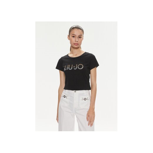 Liu Jo T-Shirt VA4216 JS923 Czarny Regular Fit ze sklepu MODIVO w kategorii Bluzki damskie - zdjęcie 169995510