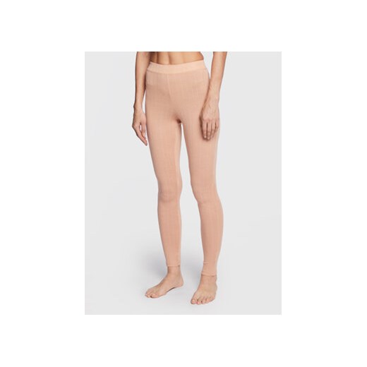 Chantelle Legginsy Thermo Comfort C18P40 Beżowy Slim Fit ze sklepu MODIVO w kategorii Spodnie damskie - zdjęcie 169995603