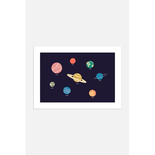 H & M - Kids Solar System Plakat - Niebieski ze sklepu H&M w kategorii Plakaty - zdjęcie 169997352