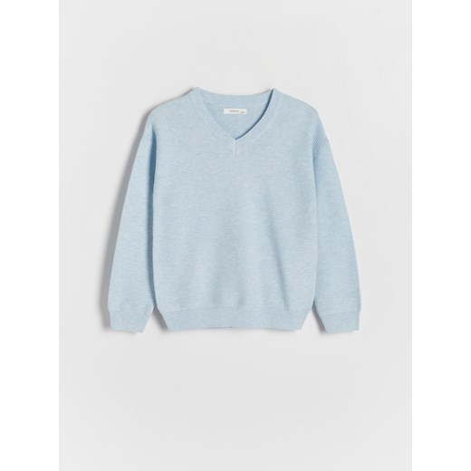 Reserved - Melanżowy sweter - jasnoniebieski ze sklepu Reserved w kategorii Swetry chłopięce - zdjęcie 169998221