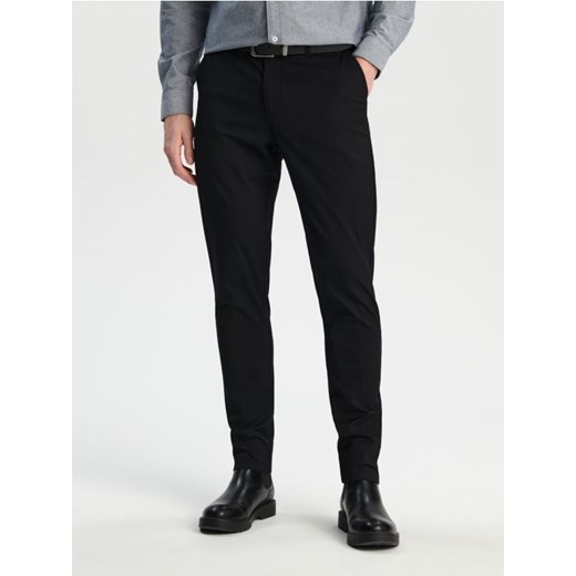 Sinsay - Spodnie chino slim - czarny ze sklepu Sinsay w kategorii Spodnie męskie - zdjęcie 169999090