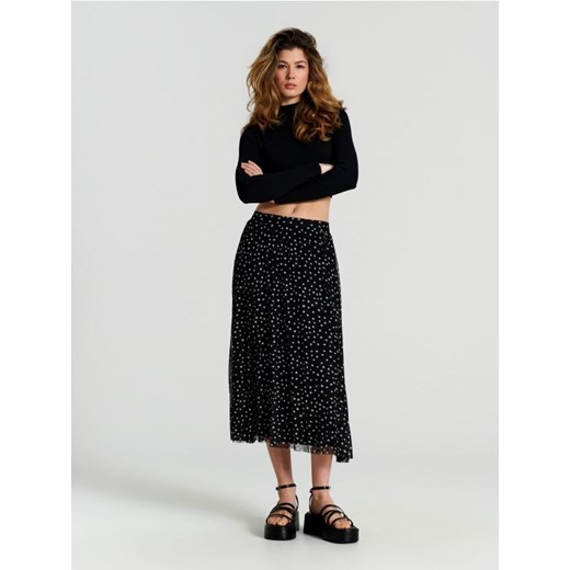 Sinsay - Spódnica midi plisowana - czarny ze sklepu Sinsay w kategorii Spódnice - zdjęcie 169999102