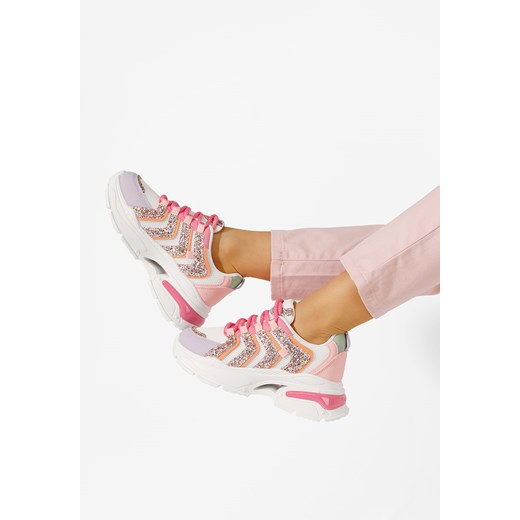 Wielokolorowy sneakersy na platformie Aprilia ze sklepu Zapatos w kategorii Buty sportowe damskie - zdjęcie 170007261