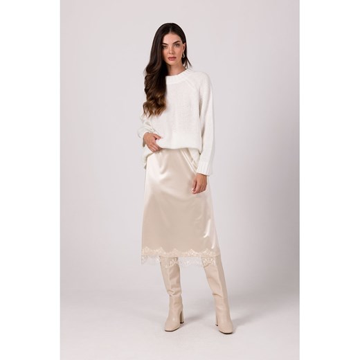 Be Wear Sweter w kolorze białym onesize okazja Limango Polska