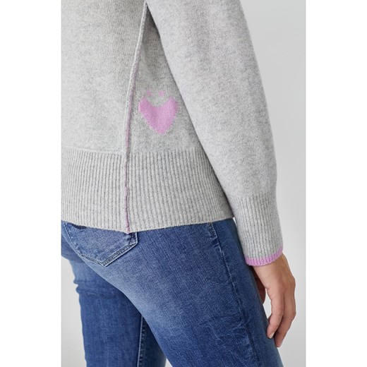 Lieblingsstück sweter damski z bawełny z okrągłym dekoltem 