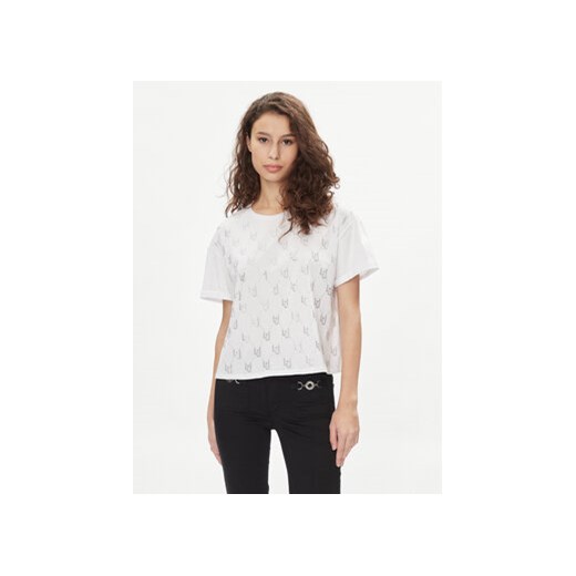 Liu Jo T-Shirt MA4326 J5904 Biały Relaxed Fit ze sklepu MODIVO w kategorii Bluzki damskie - zdjęcie 170009181