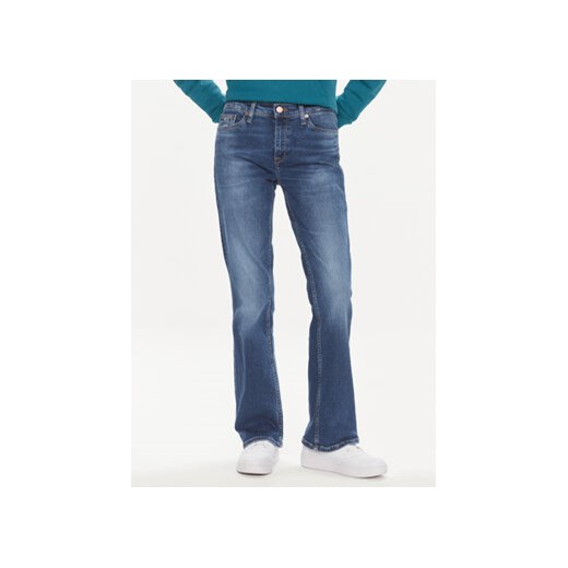 Tommy Jeans Jeansy Maddie DW0DW17610 Niebieski Straight Fit ze sklepu MODIVO w kategorii Jeansy damskie - zdjęcie 170009401