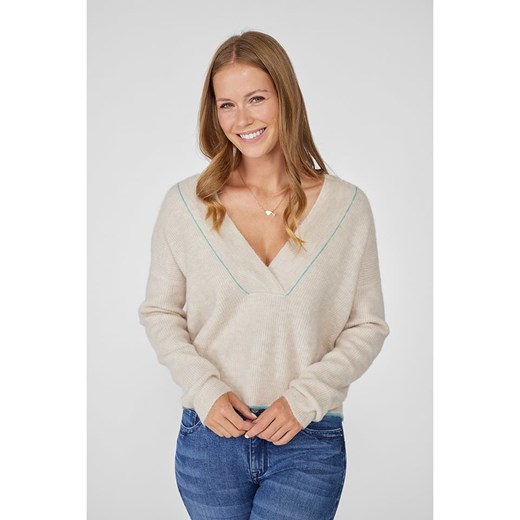 LIEBLINGSSTÜCK Sweter w kolorze beżowym ze sklepu Limango Polska w kategorii Swetry damskie - zdjęcie 170021722