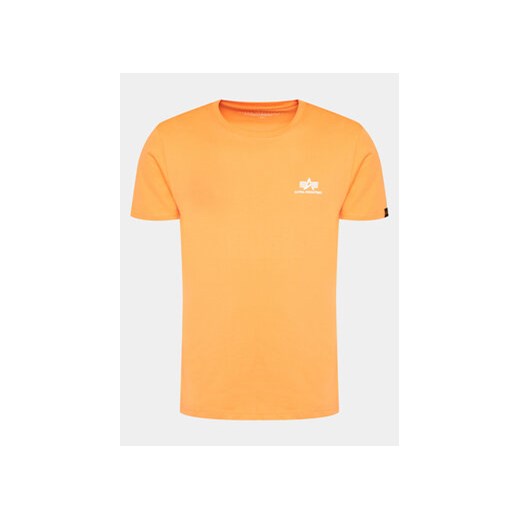 Alpha Industries T-Shirt Basic T Small 188505 Pomarańczowy Regular Fit ze sklepu MODIVO w kategorii T-shirty męskie - zdjęcie 170022611