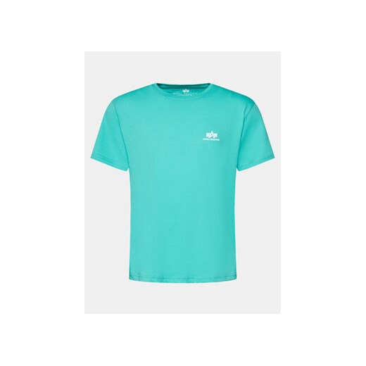 Alpha Industries T-Shirt Basic T Small 188505 Zielony Regular Fit ze sklepu MODIVO w kategorii T-shirty męskie - zdjęcie 170022760
