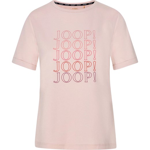 T-shirt damski z bawełny Joop pudrowy róż 642160 ze sklepu piubiu_pl w kategorii Bluzki damskie - zdjęcie 170030550