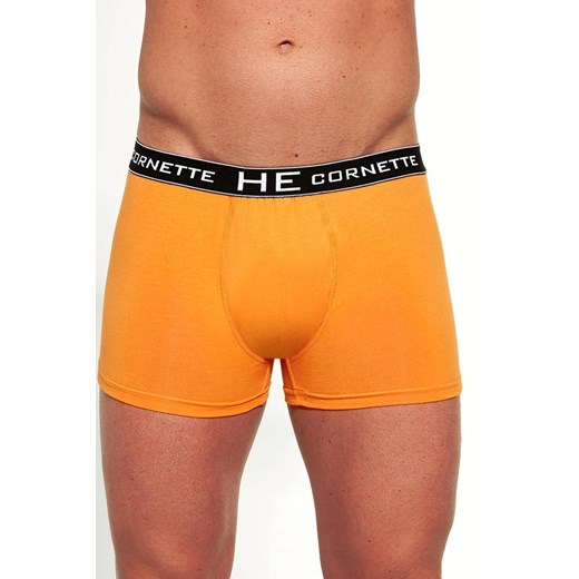 Bokserki męskie High emotion Cornette pomarańczowe ze sklepu piubiu_pl w kategorii Majtki męskie - zdjęcie 170030782