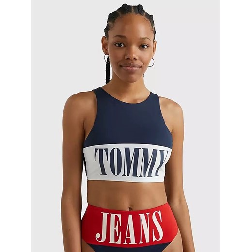 Góra od kostiumu Tommy Hilfiger Archive granatowa UW0UW04080 Tommy Hilfiger M piubiu_pl