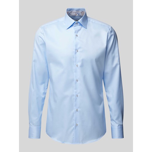 Koszula biznesowa o kroju slim fit z kołnierzykiem typu kent ze sklepu Peek&Cloppenburg  w kategorii Koszule męskie - zdjęcie 170038080