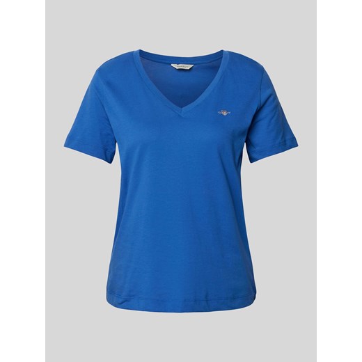 T-shirt z dekoltem w serek ze sklepu Peek&Cloppenburg  w kategorii Bluzki damskie - zdjęcie 170038693