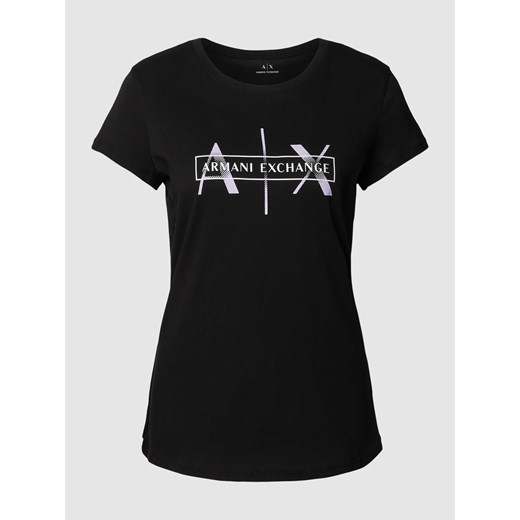 T-shirt z napisem z logo Armani Exchange XXL Peek&Cloppenburg 
