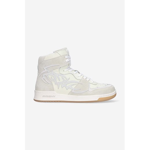 MISBHV sneakersy skórzane Court kolor biały Court Sneaker 022BM410 OFF-WHITE 022BM410-OFF.WHITE ze sklepu PRM w kategorii Buty sportowe męskie - zdjęcie 170039124