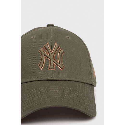 New Era czapka z daszkiem bawełniana kolor zielony z aplikacją NEW YORK YANKEES New Era One Size PRM