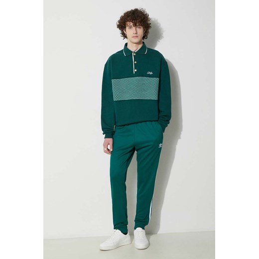 adidas Originals spodnie dresowe kolor zielony z aplikacją M PRM
