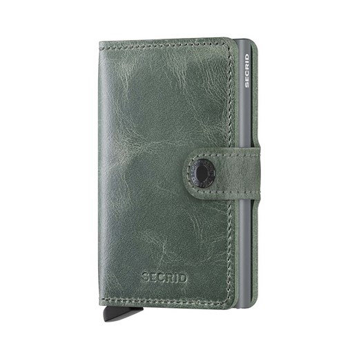 Secrid portfel skórzany Miniwallet Vintage Sage kolor zielony ze sklepu PRM w kategorii Portfele damskie - zdjęcie 170039551