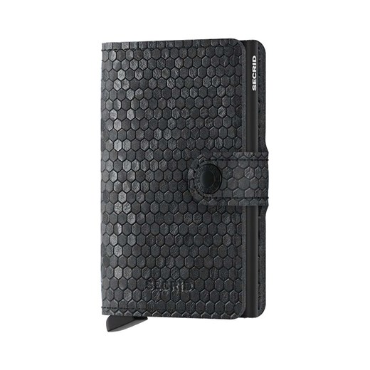 Secrid portfel skórzany Miniwallet Hexagon Black kolor czarny ze sklepu PRM w kategorii Portfele damskie - zdjęcie 170039553