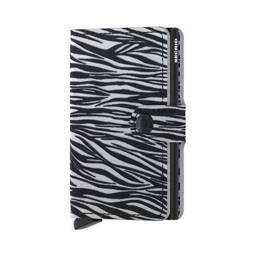 Secrid portfel skórzany Miniwallet Zebra Light Grey kolor szary ze sklepu PRM w kategorii Portfele damskie - zdjęcie 170039561