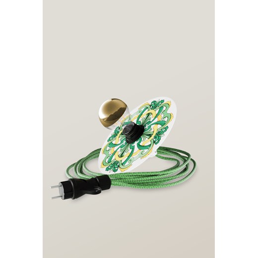 H & M - Lampa Zewnętrzna Plug-in Majolika Z Żarówką - Zielony ze sklepu H&M w kategorii Oświetlenie ogrodowe - zdjęcie 170040011