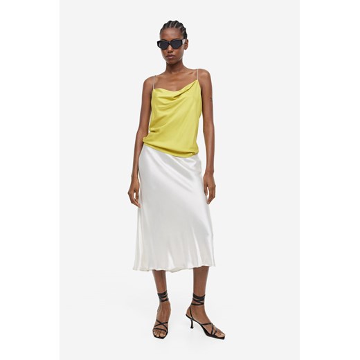 H & M - Top na ramiączkach ze strassu - Żółty ze sklepu H&M w kategorii Bluzki damskie - zdjęcie 170040132