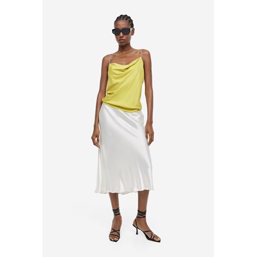 H & M - Top na ramiączkach ze strassu - Żółty H & M XS H&M