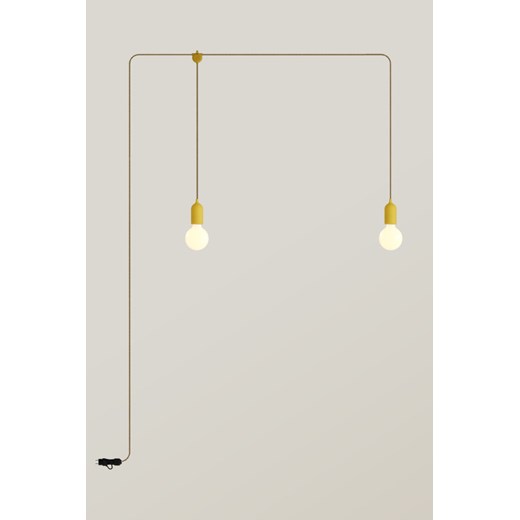H & M - Zewnętrzna 2-ramienna Lampa Plug-in Z Żarówkami - Złoty H & M One Size H&M