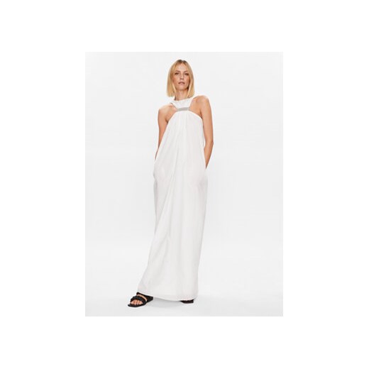 Fabiana Filippi Sukienka letnia ABD273B590 Biały Relaxed Fit ze sklepu MODIVO w kategorii Sukienki - zdjęcie 170040802