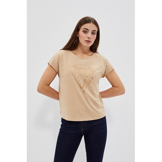 Bawełniana bluzka damska z nadrukiem ze sklepu 5.10.15 w kategorii Bluzki damskie - zdjęcie 170043600