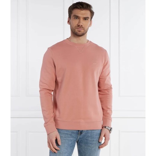 Bluza męska BOSS HUGO różowa bawełniana