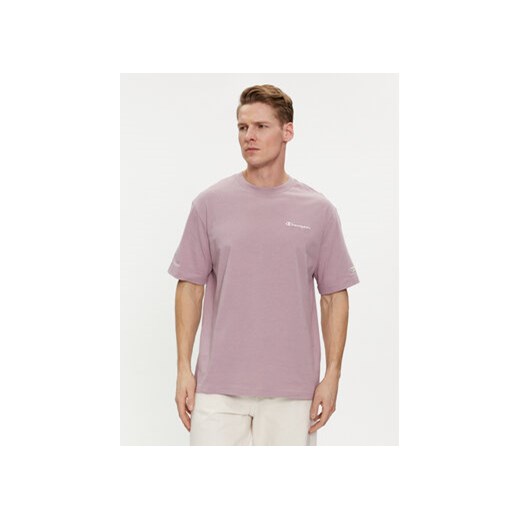Champion T-Shirt 219787 Fioletowy Regular Fit ze sklepu MODIVO w kategorii T-shirty męskie - zdjęcie 170045182