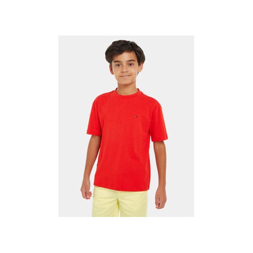 Tommy Hilfiger T-Shirt Essential KB0KB08575 D Czerwony Regular Fit ze sklepu MODIVO w kategorii T-shirty chłopięce - zdjęcie 170045274