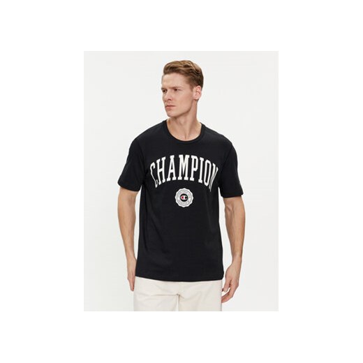 Champion T-Shirt 219852 Czarny Comfort Fit ze sklepu MODIVO w kategorii T-shirty męskie - zdjęcie 170045364