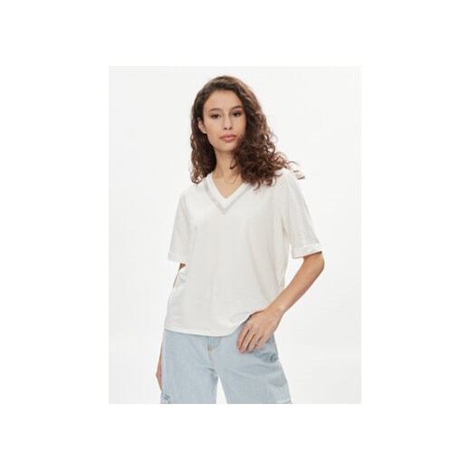 Liu Jo T-Shirt TA4101 JS003 Biały Regular Fit ze sklepu MODIVO w kategorii Bluzki damskie - zdjęcie 170045552