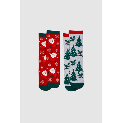 2 pack skarpet świątecznych w ozdobnym opakowaniu ze sklepu Moodo.pl w kategorii Skarpetki damskie - zdjęcie 170047822