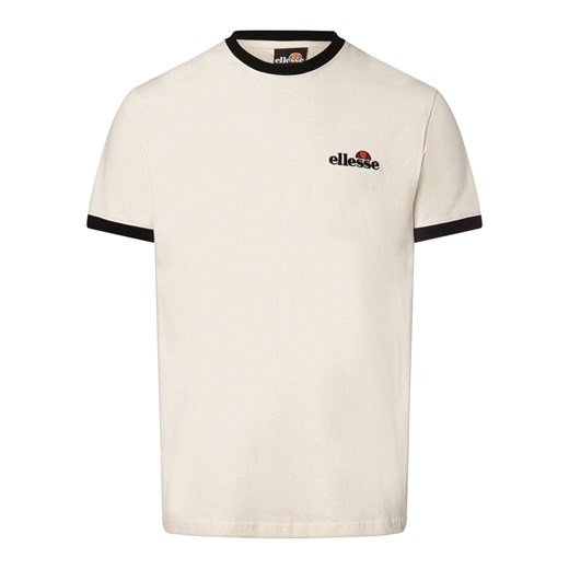 ellesse T-shirt męski Mężczyźni Bawełna écru jednolity ze sklepu vangraaf w kategorii T-shirty męskie - zdjęcie 170049062