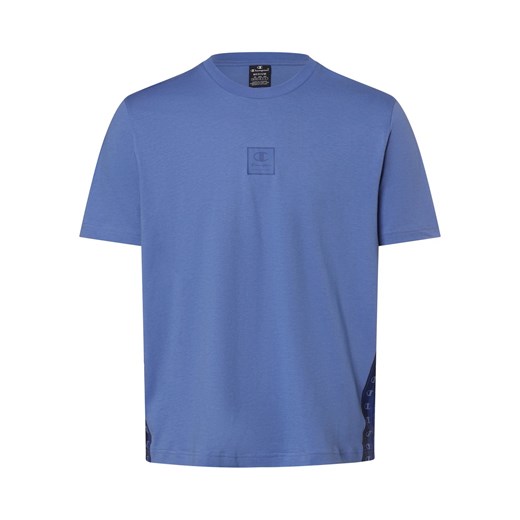 Champion Koszulka męska Mężczyźni Bawełna niebieski jednolity ze sklepu vangraaf w kategorii T-shirty męskie - zdjęcie 170049071