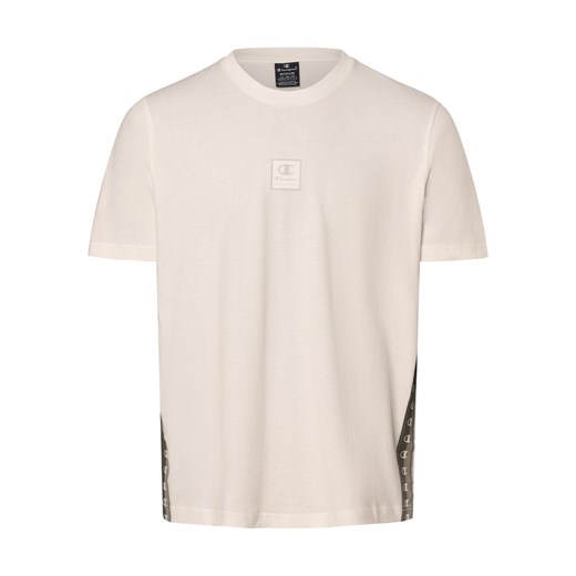 Champion Koszulka męska Mężczyźni Bawełna biały jednolity ze sklepu vangraaf w kategorii T-shirty męskie - zdjęcie 170049072