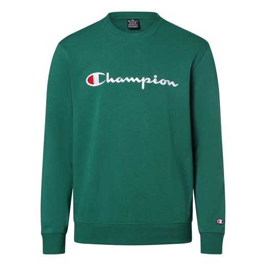 Champion Bluza męska Mężczyźni zielony jednolity ze sklepu vangraaf w kategorii Bluzy męskie - zdjęcie 170049074