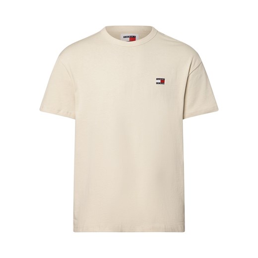 Tommy Jeans Koszulka męska Mężczyźni Bawełna beżowy jednolity ze sklepu vangraaf w kategorii T-shirty męskie - zdjęcie 170049113