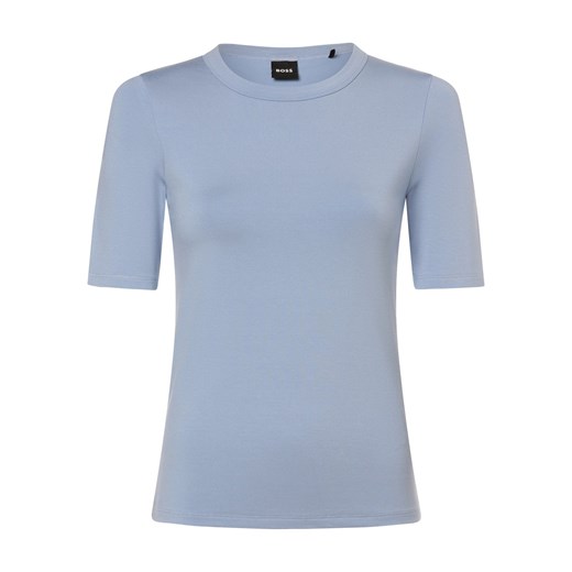 BOSS Koszulka damska - Efita Kobiety jasnoniebieski jednolity ze sklepu vangraaf w kategorii Bluzki damskie - zdjęcie 170049161
