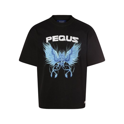PEQUS Koszulka męska Mężczyźni Bawełna czarny nadruk ze sklepu vangraaf w kategorii T-shirty męskie - zdjęcie 170049200