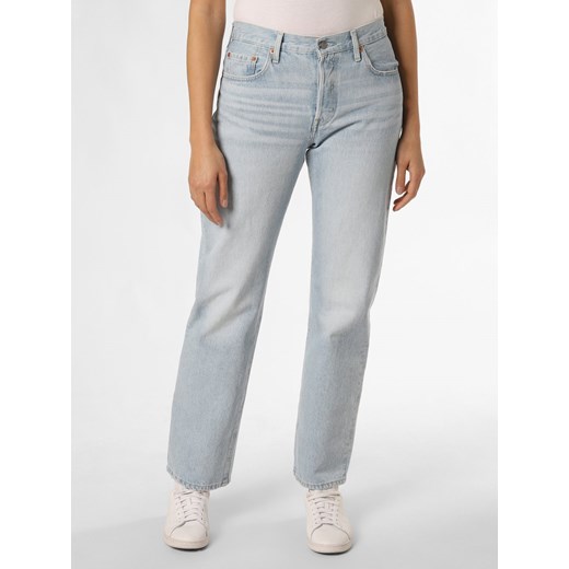 Levi's Dżinsy - 501 Kobiety Bawełna light stone jednolity ze sklepu vangraaf w kategorii Jeansy damskie - zdjęcie 170049430