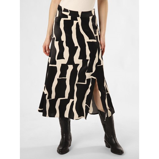 zero Spódnica damska Kobiety wiskoza czarny wzorzysty ze sklepu vangraaf w kategorii Spódnice - zdjęcie 170049433