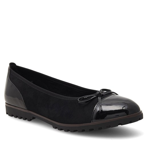 Balerinki Clara Barson bez zapięcia jesienne na płaskiej podeszwie 