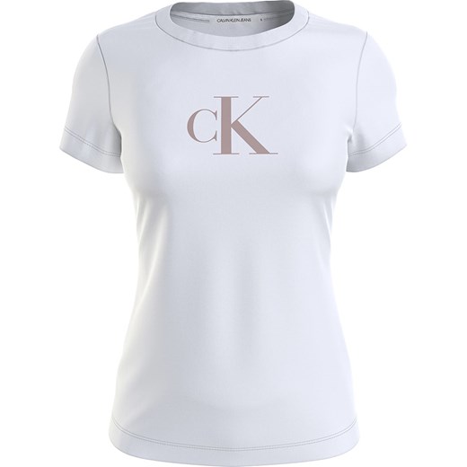 Calvin Klein bluzka damska z krótkim rękawem z bawełny 