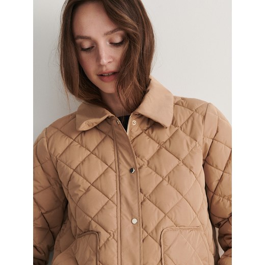 Kurtka damska Reserved casual krótka bez kaptura z poliestru 